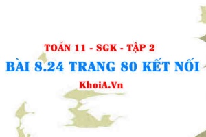 Bài 8.24 trang 80 Toán 11 Kết nối tri thức Tập 2